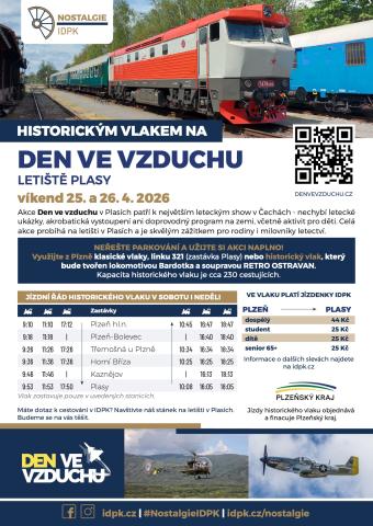 Plakát historický vlak